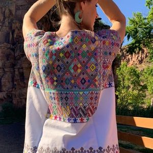 Ceremonial Huipil by Artisans in Chiapas, MX, S-M